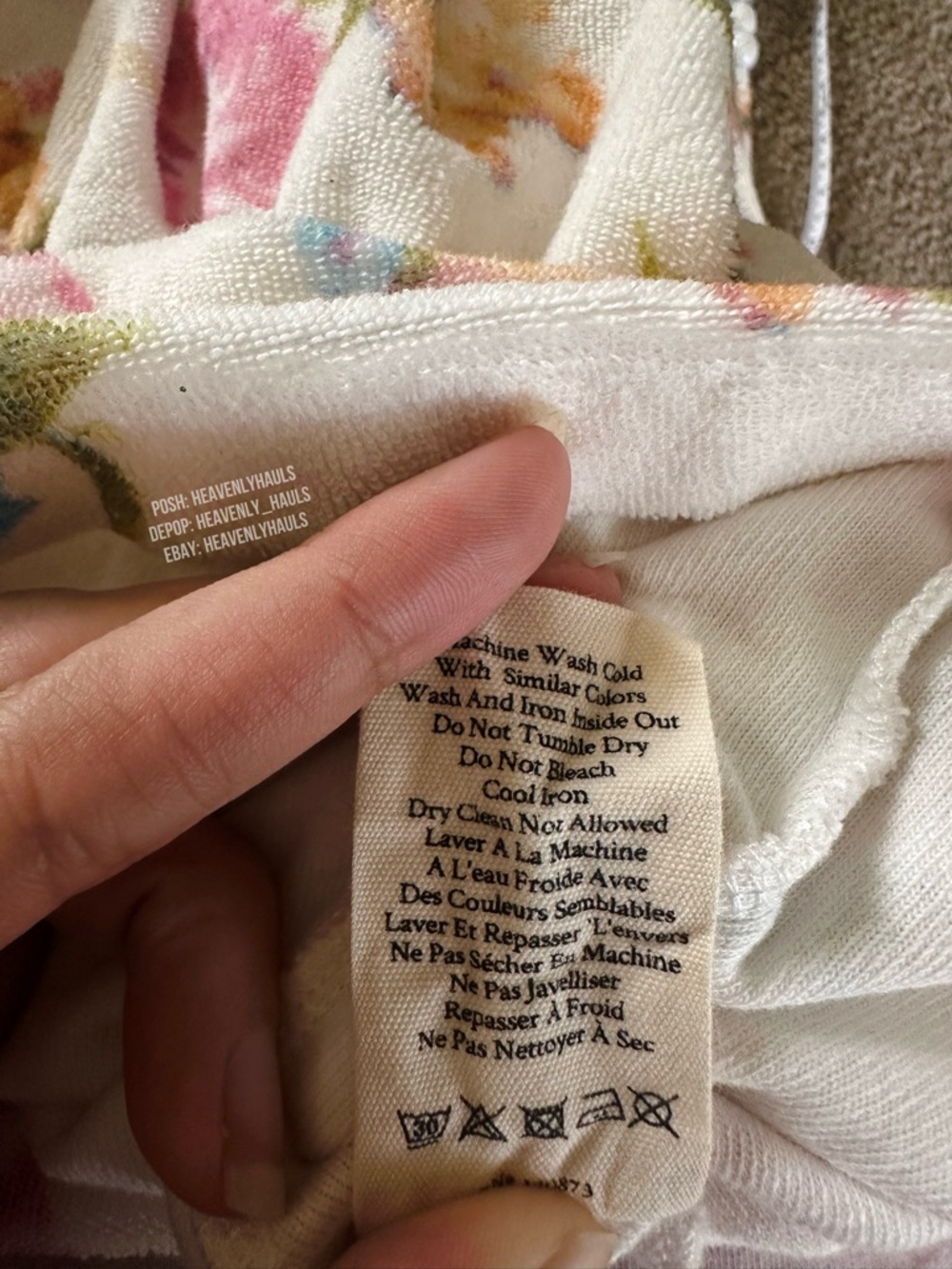 NWT LoveShackFancy Cottagecore Floral V-Neck Romper Playsuit with Pastel Blooms - Picture 7 of 9